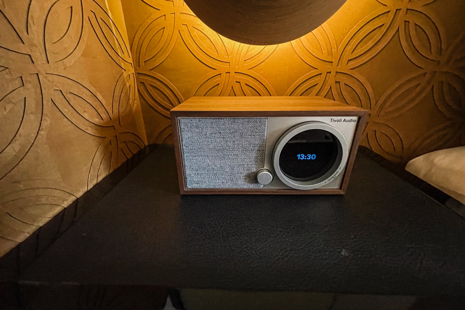 Bedside clock radio at The Ritz-Carlton, Kyoto in Japan