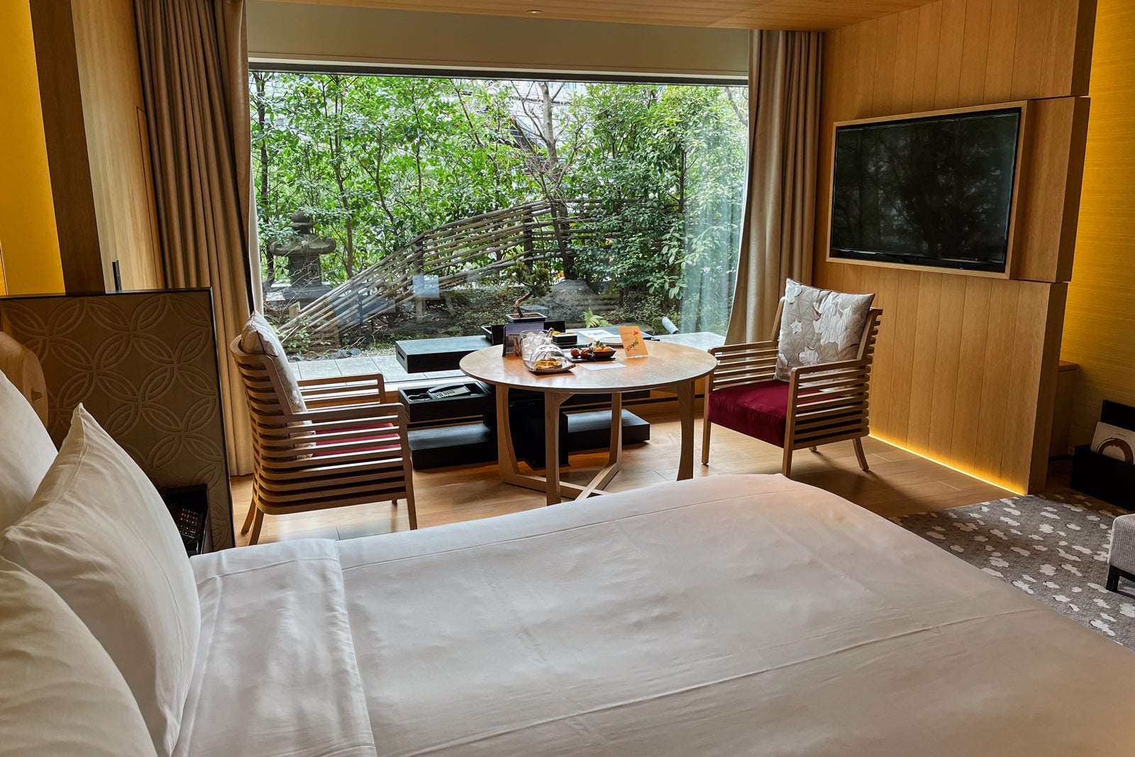 Garden-view room at The Ritz-Carlton, Kyoto