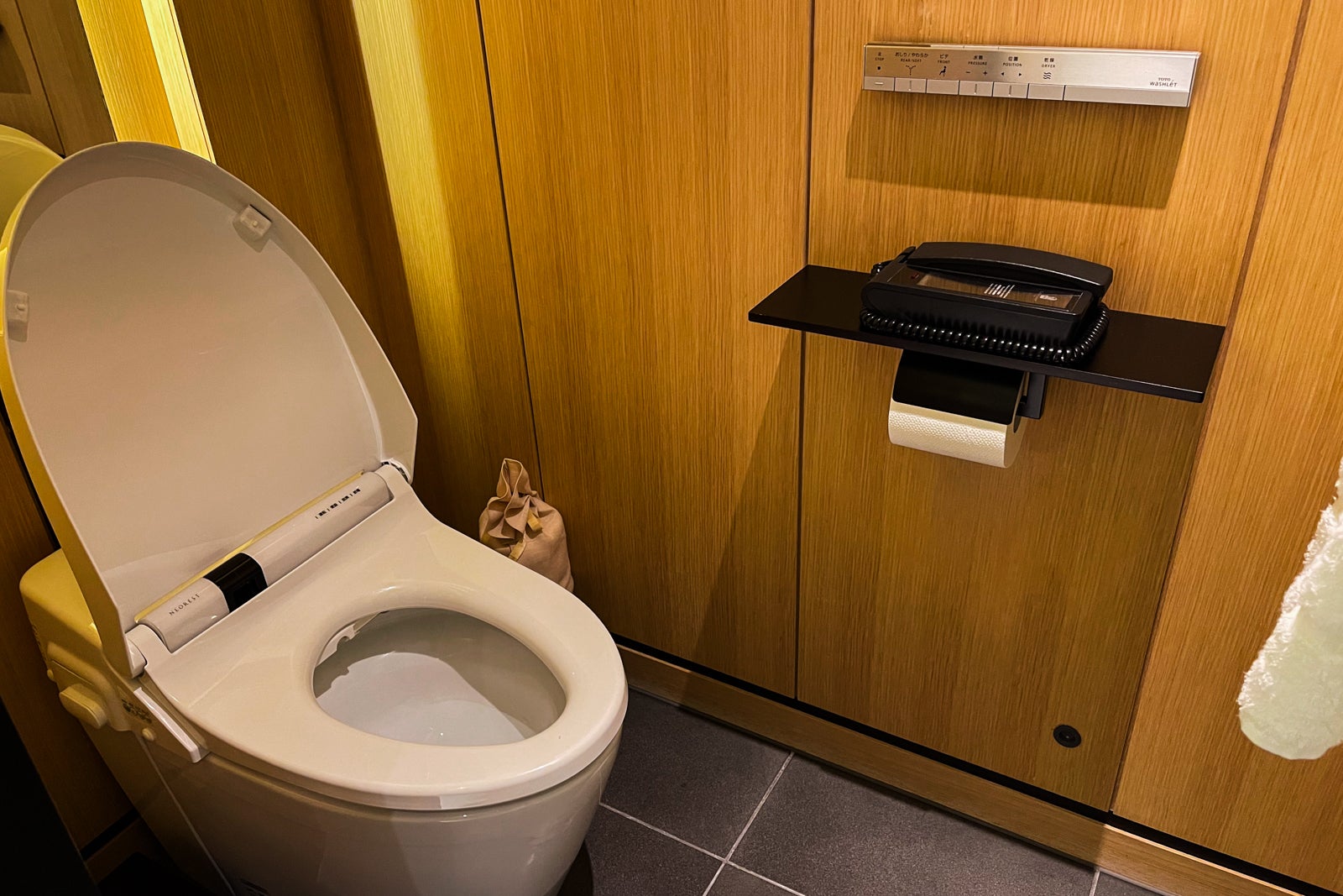 Toto toilet at The Ritz-Carlton, Kyoto