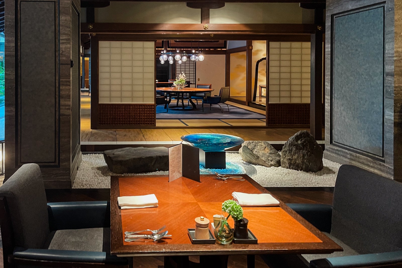 La Locanda dining room at The Ritz-Carlton, Kyoto