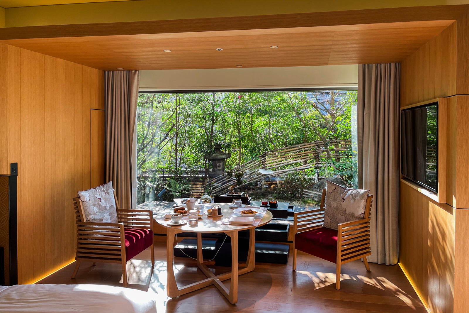 Garden-view room at The Ritz-Carlton, Kyoto in Japan