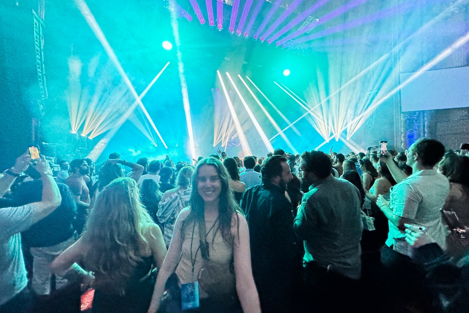 Writer Caroline Tanner at the Odesza Chase Sapphire concert