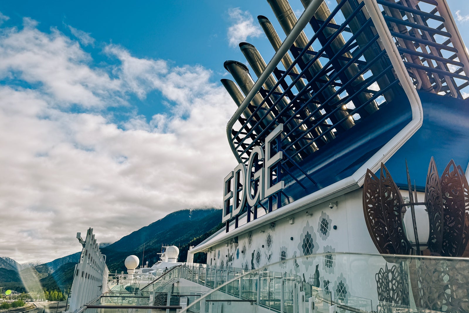 Top deck of Celebrity Edge cruise ship