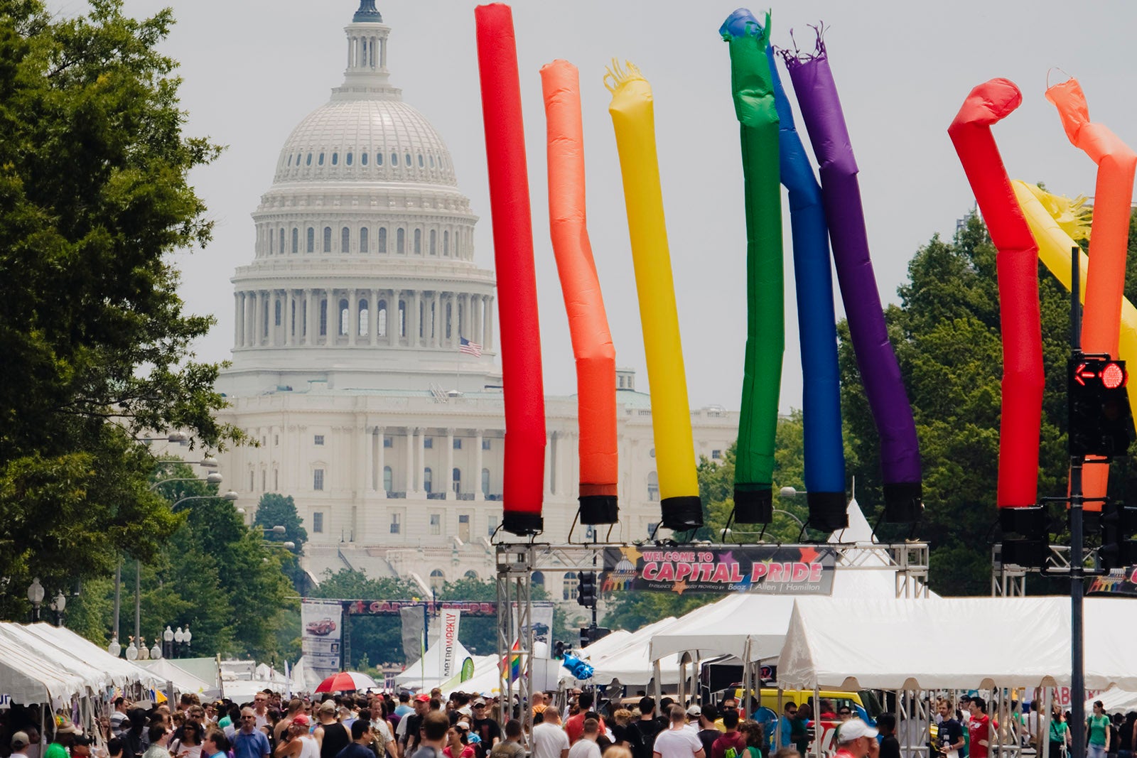 Pride festival in front of DC Capital building