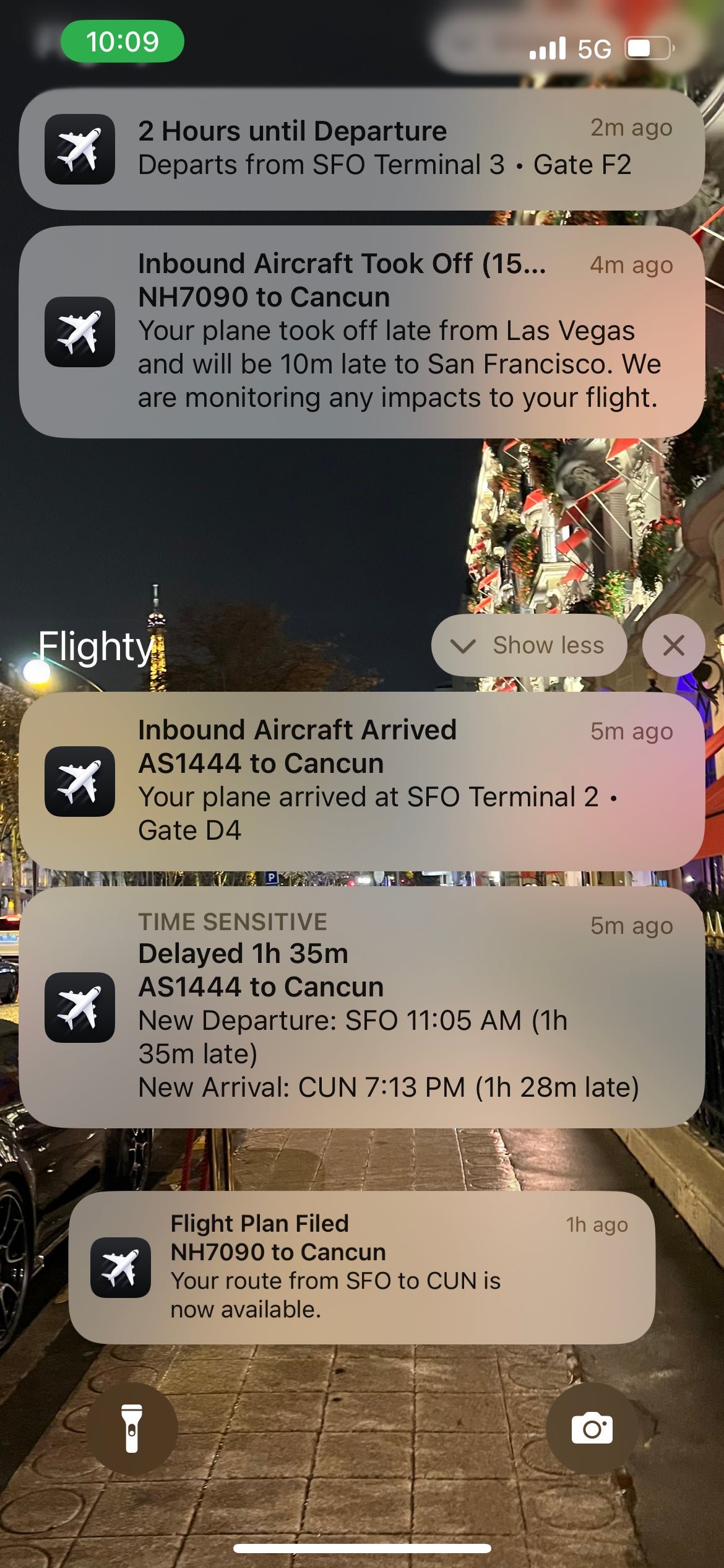 Flighty delayed flight notification. FLIGHTY