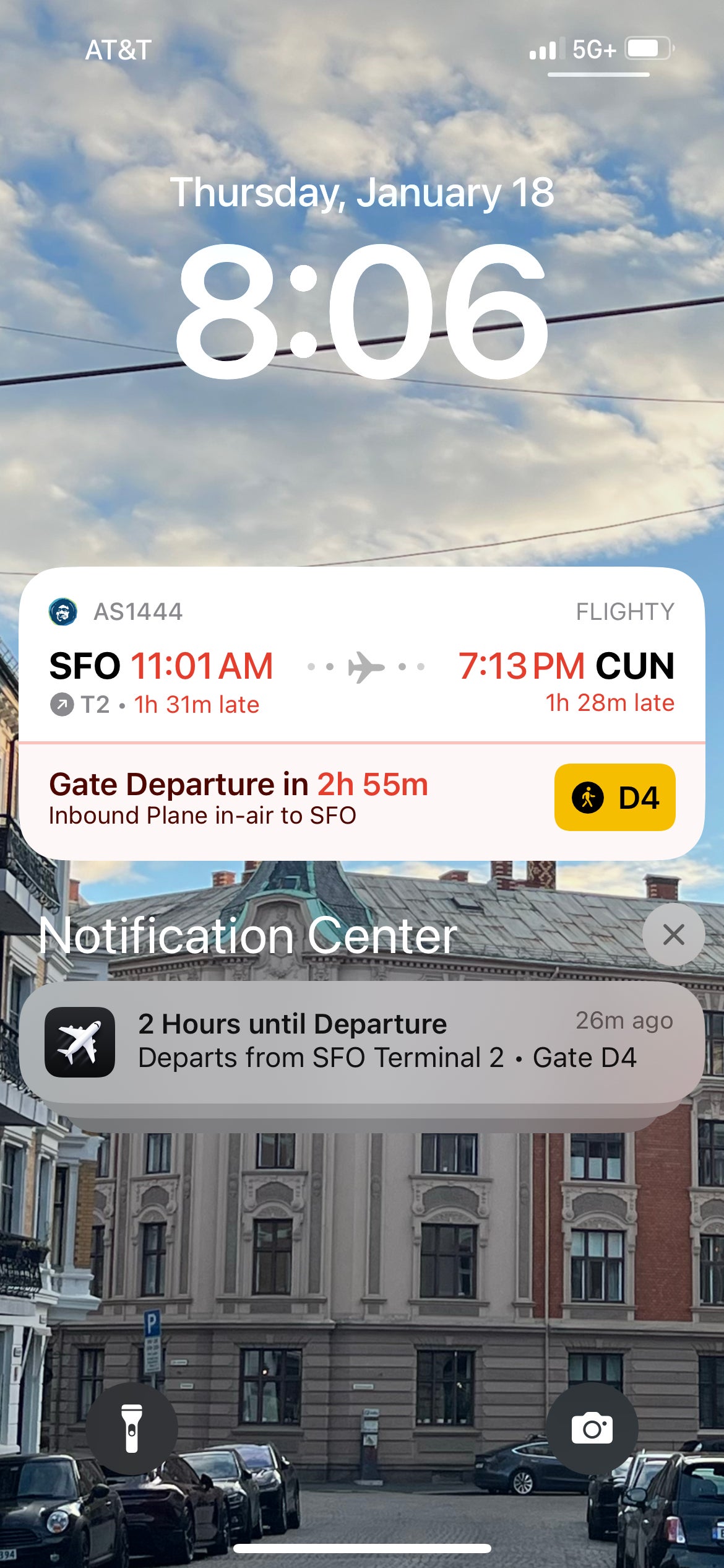 Flighty delayed flight notification. FLIGHTY