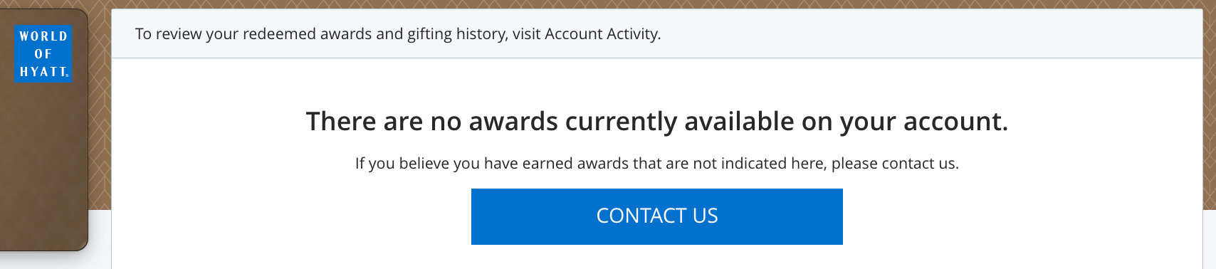 hyatt booking rewards page