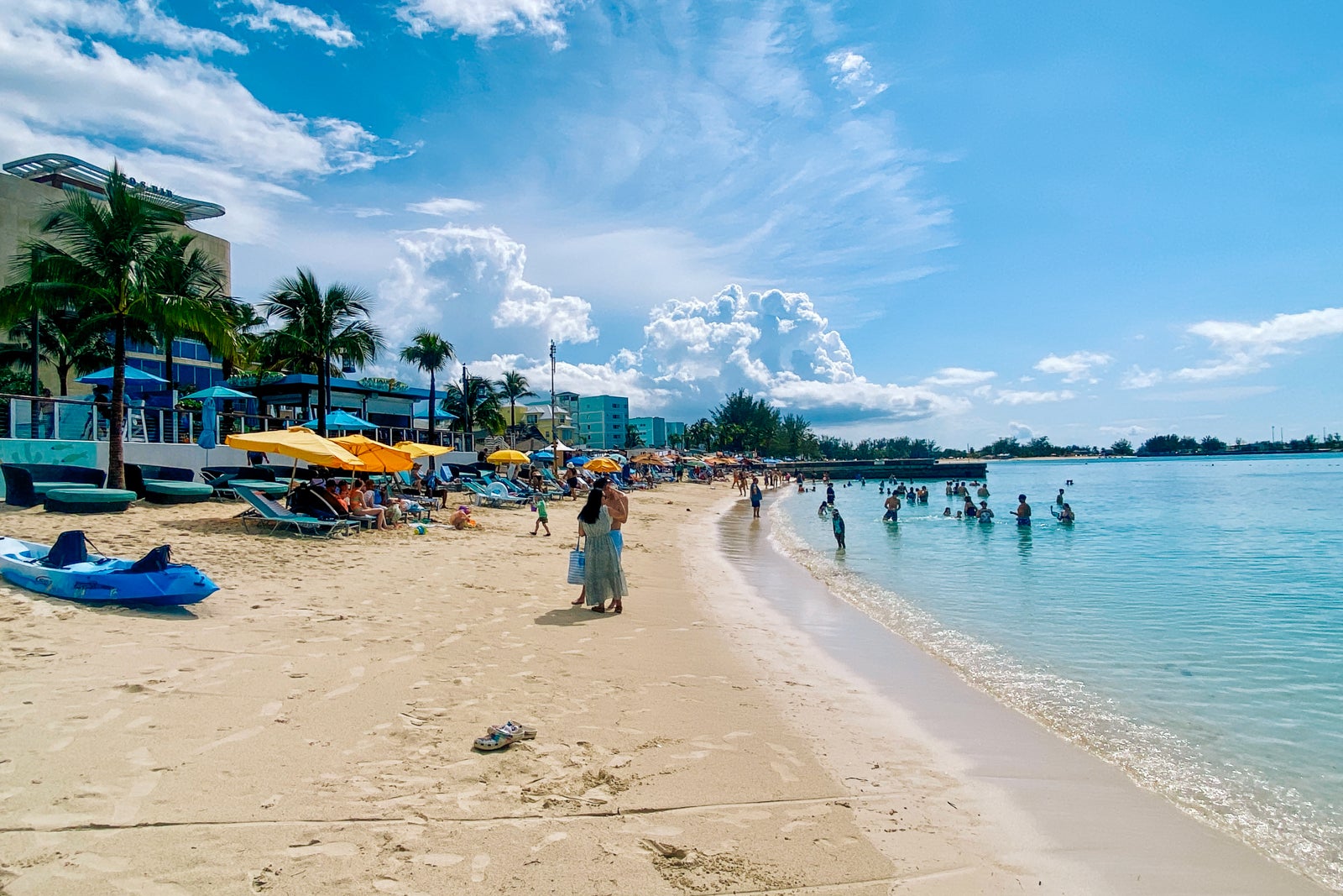 The beach at the Margaritaville Beach Resort Nasasu