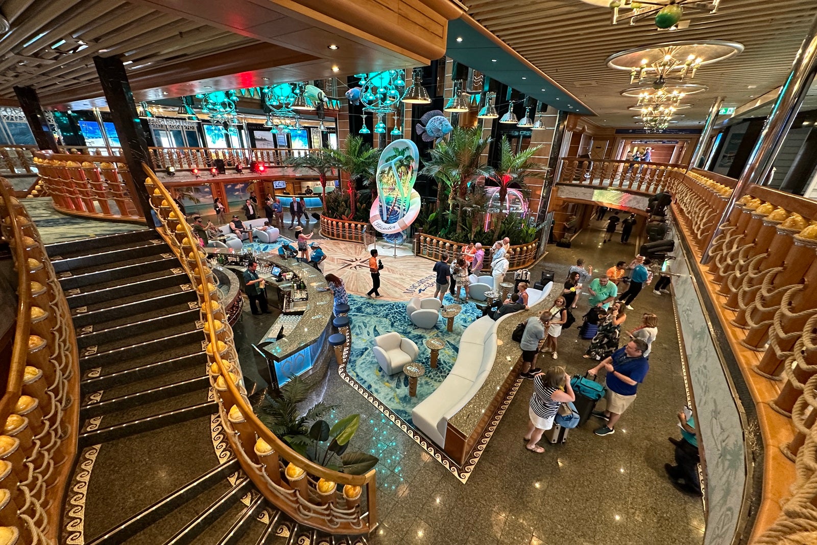 Cruise ship atrium