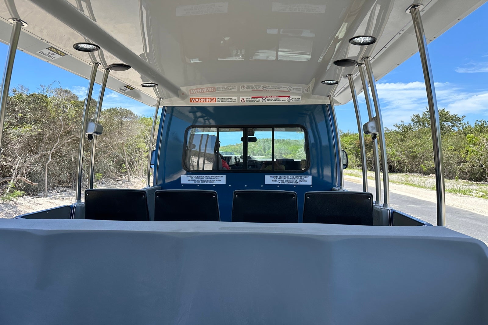 A tram at Disney's Lookout Cay at Lighthouse Point