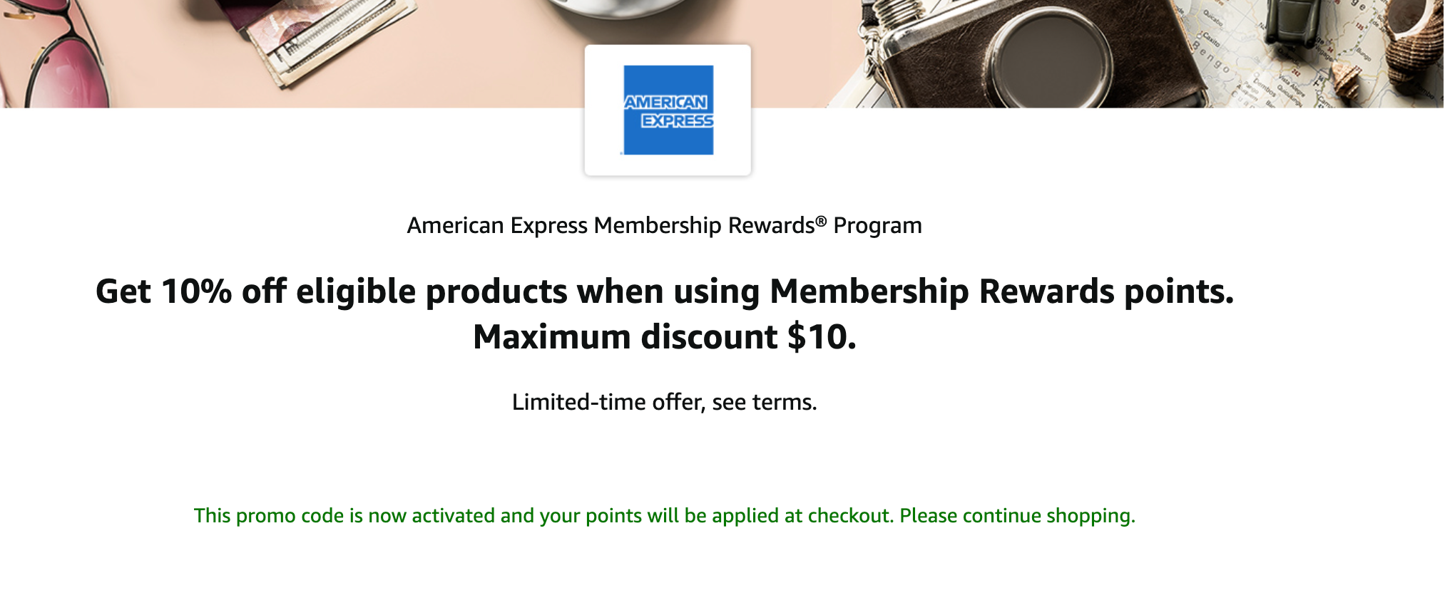 American Express Membership Rewards Program eligible products discount