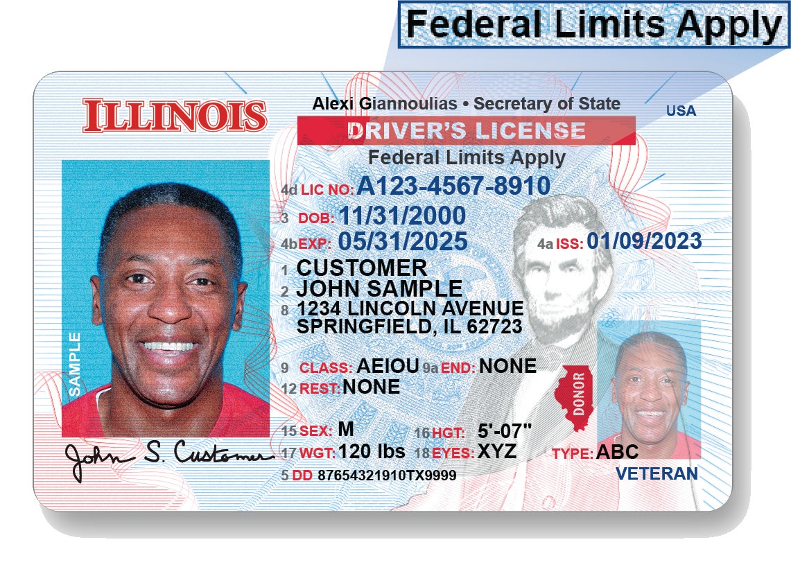 PHOTO OF ILLINOIS DRIVER'S LICENSE