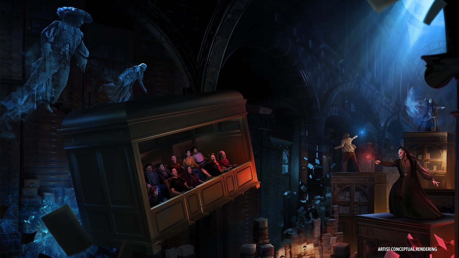 Rendering of the The Wizarding World of Harry Potter, Epic Universe