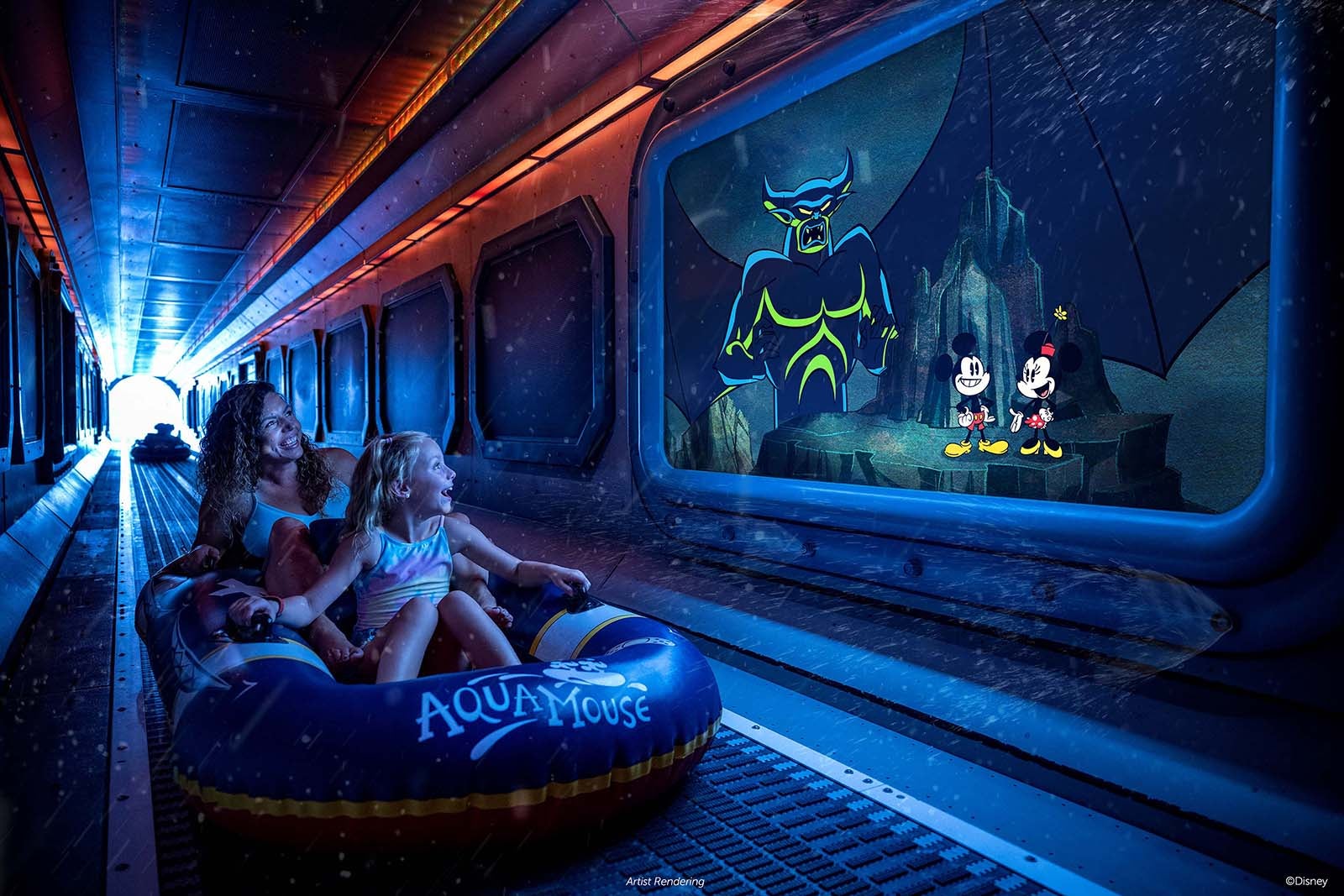 AquaMouse attraction Disney cruise