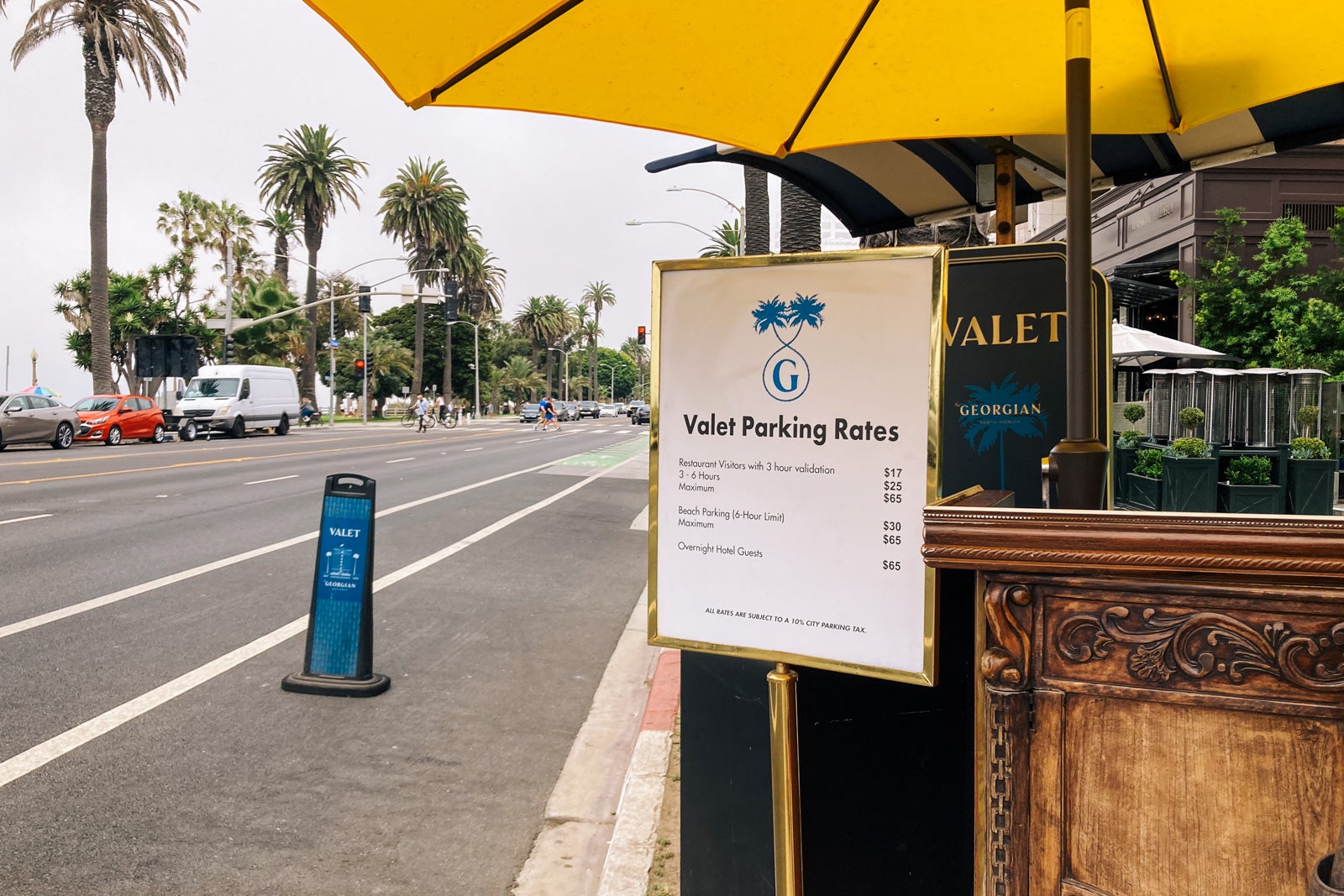 Valet Parking at The Georgian Hotel in Santa Monica, CA