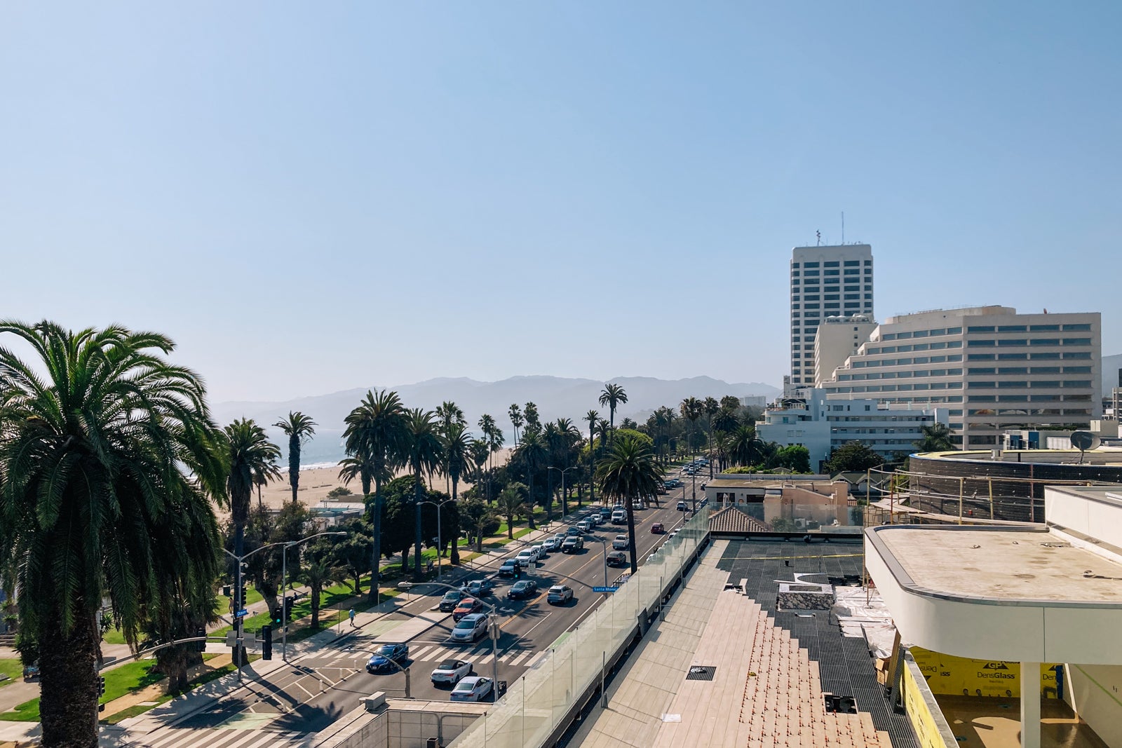 The view from The Georgian Hotel in Santa Monica, California