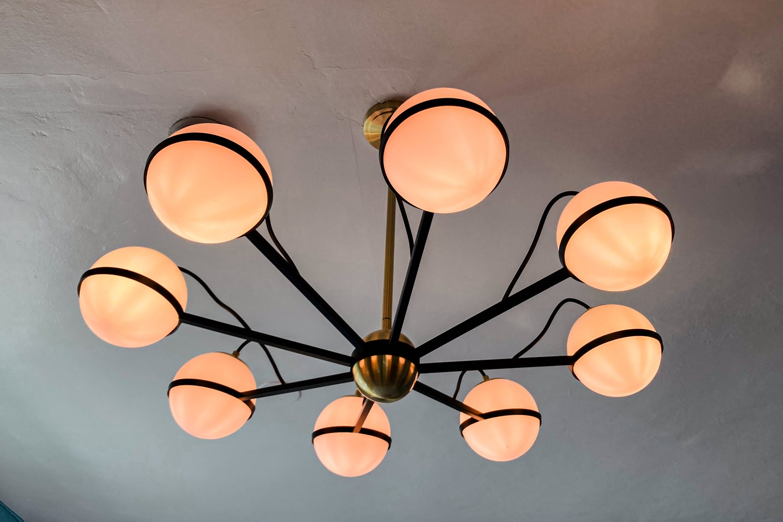 Chandelier at the Georgian Hotel in Santa Monica, California