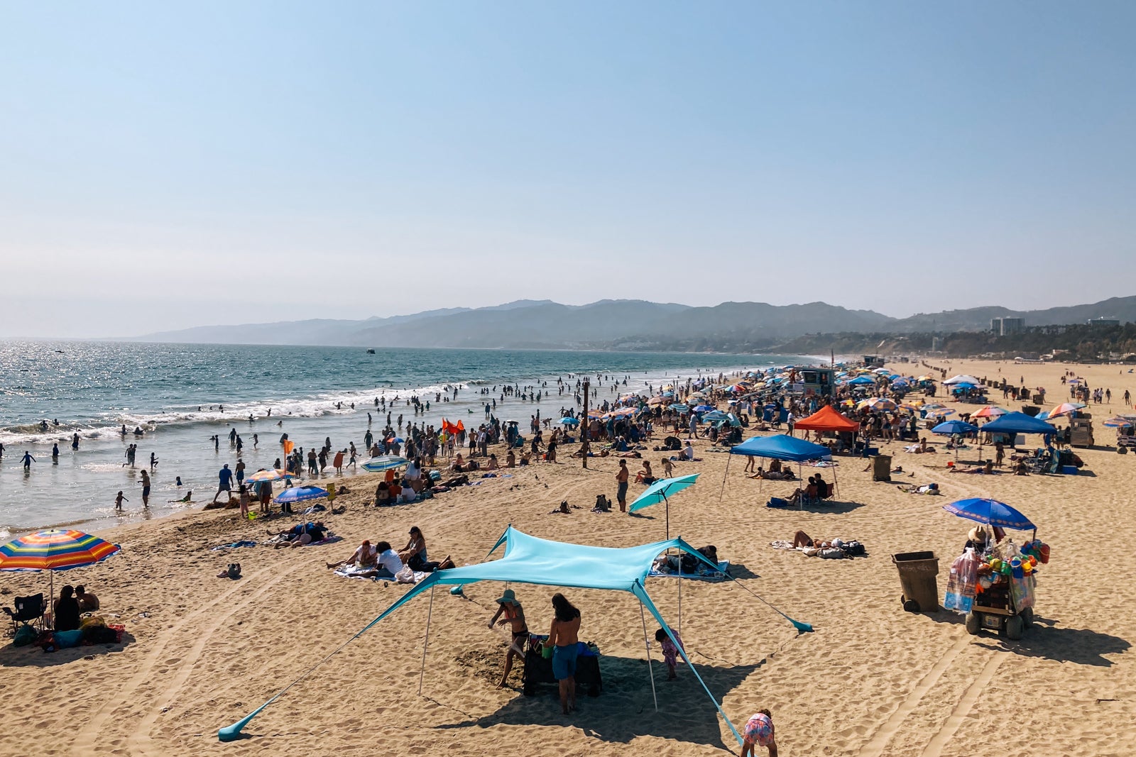 The beach of Santa Monica, California