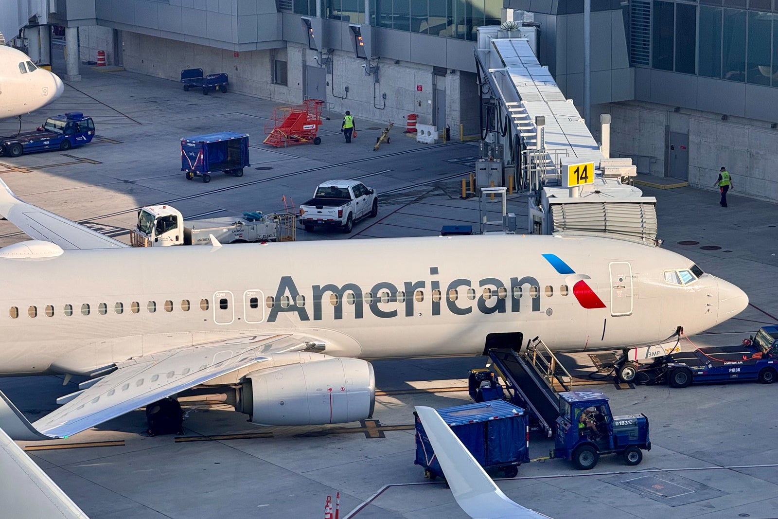 American Airlines plane in New York