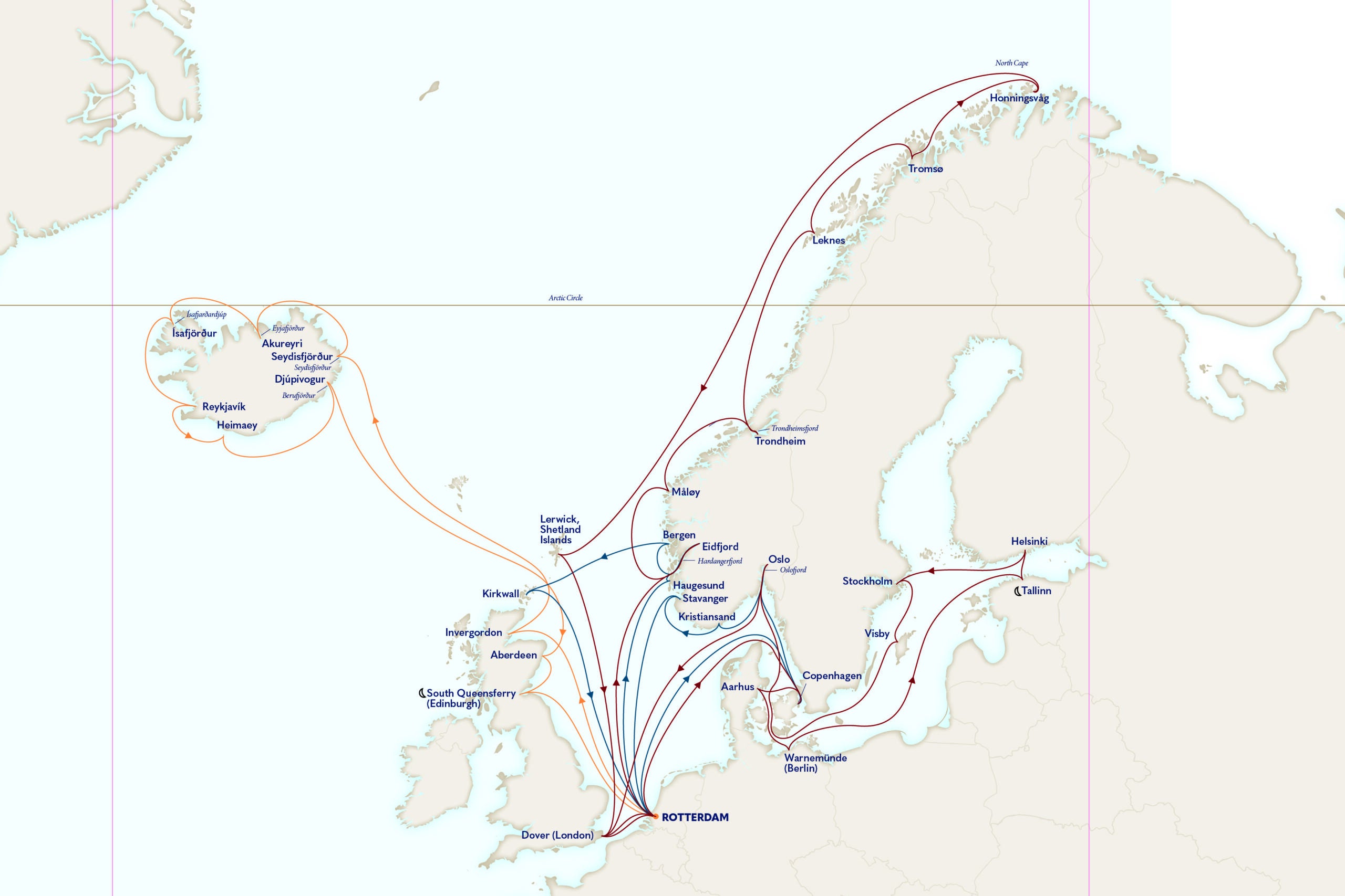 Holland America collector's voyages in Northern Europe for 2026