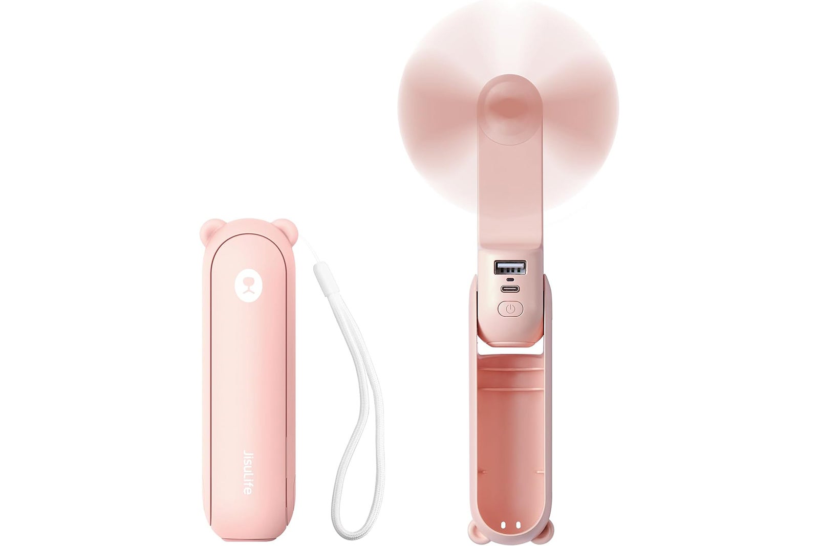 Jisulife Handheld Mini Fan in pink