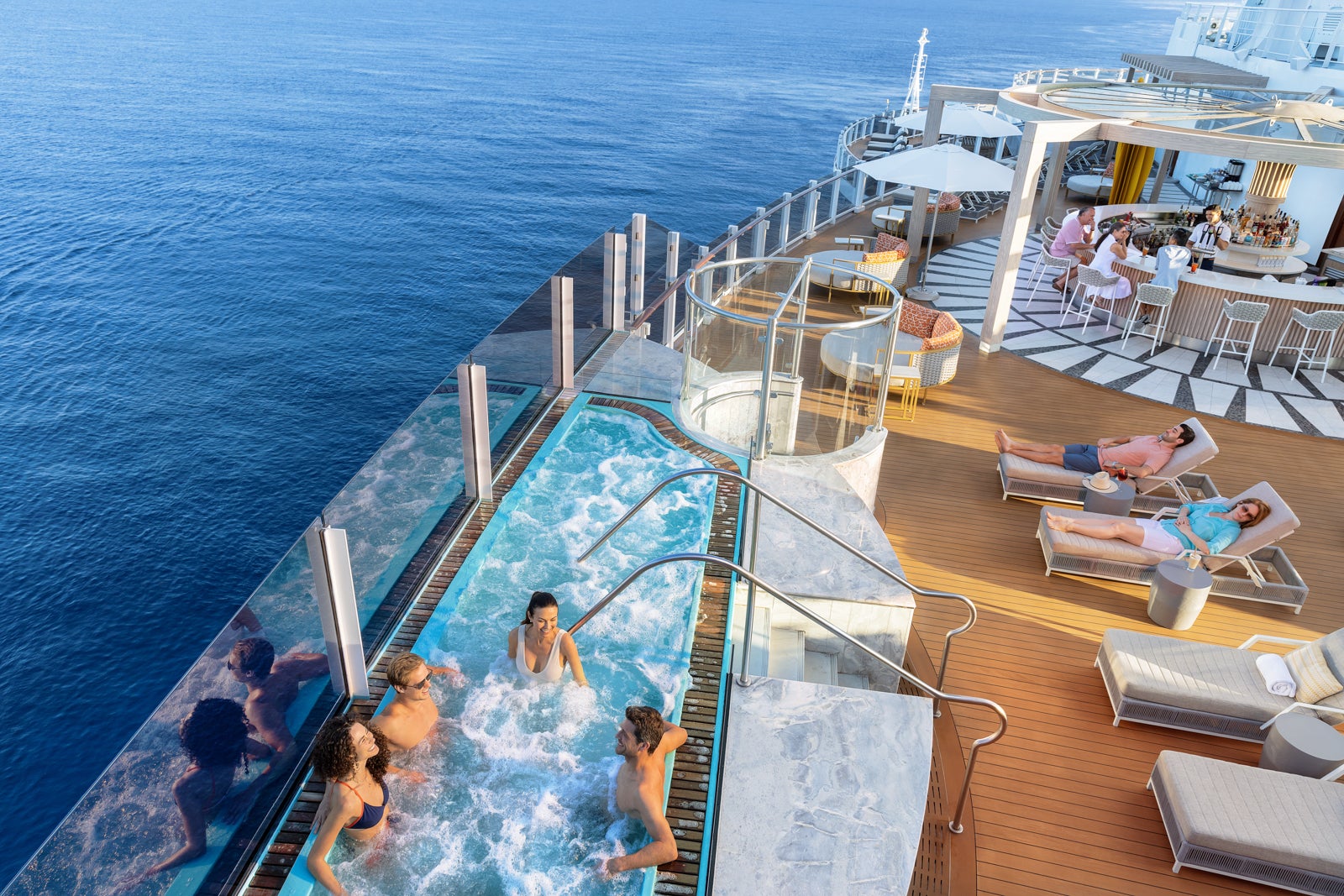 pool on cruise ship deck