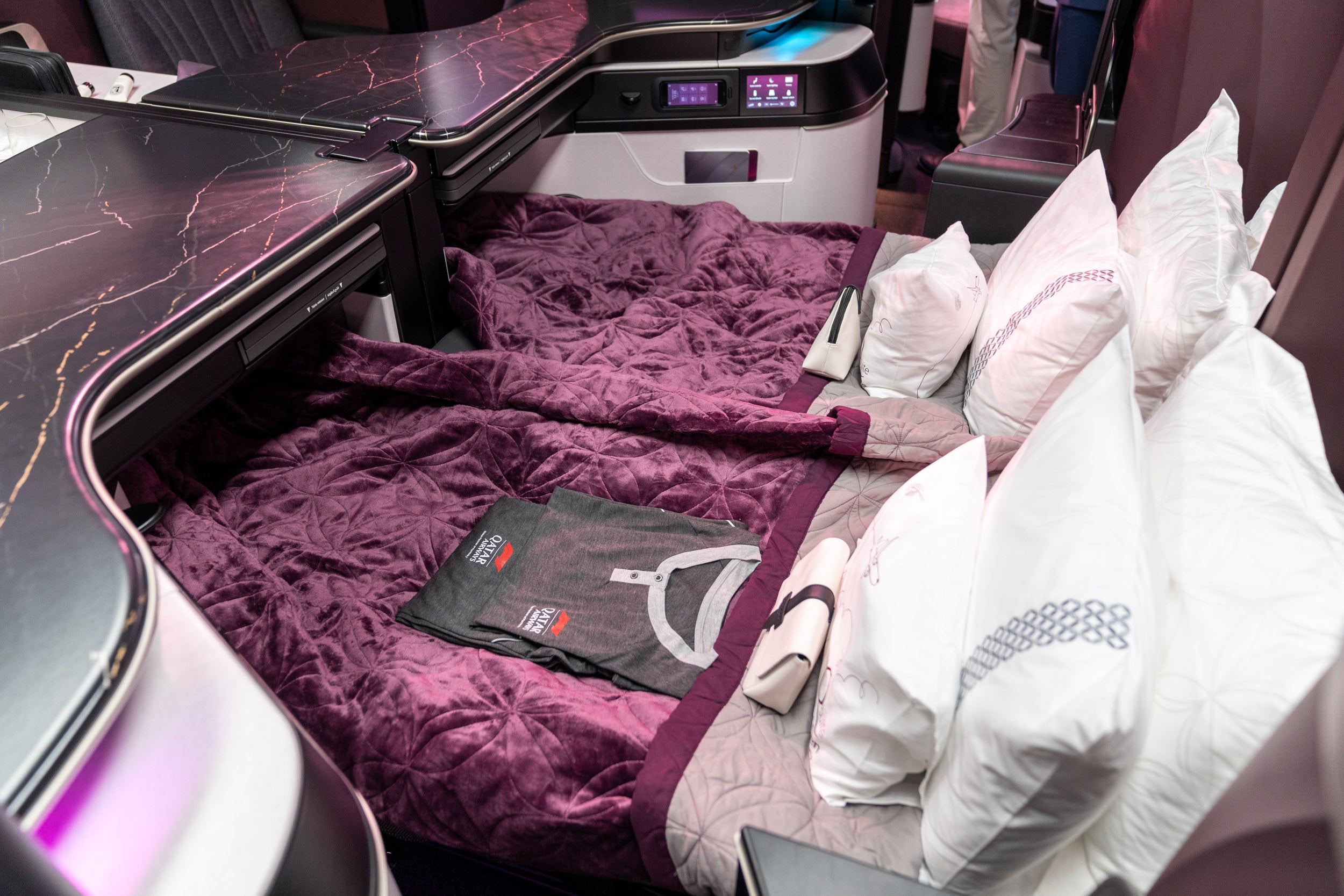 Qatar QSuite seats
