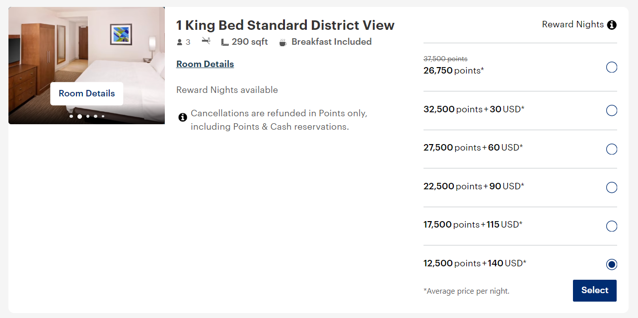 Redeeming IHG points