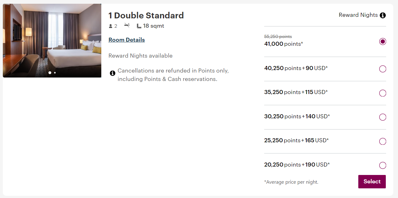 Redeeming IHG points