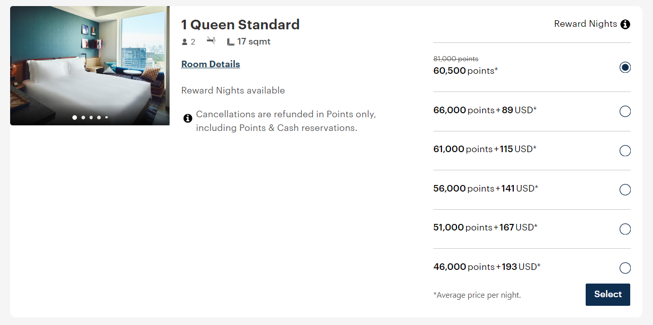 Redeeming IHG points