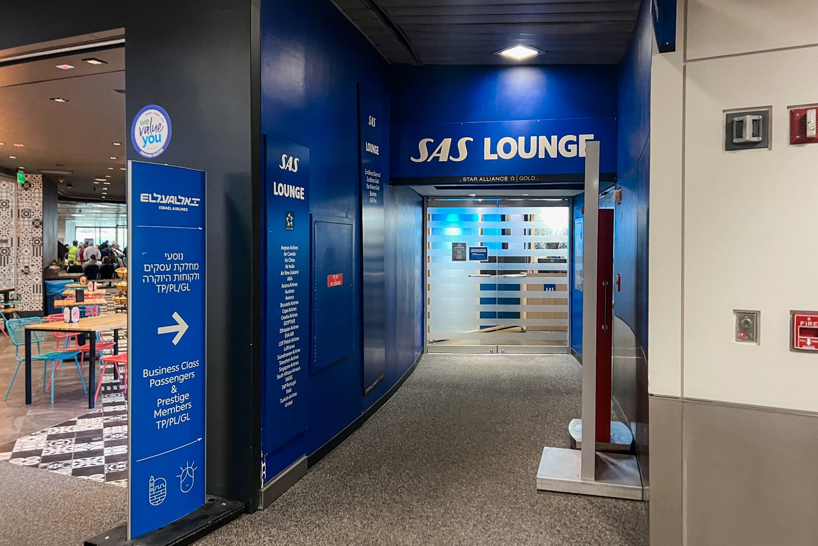 SAS lounge of Newark Liberty International Airport