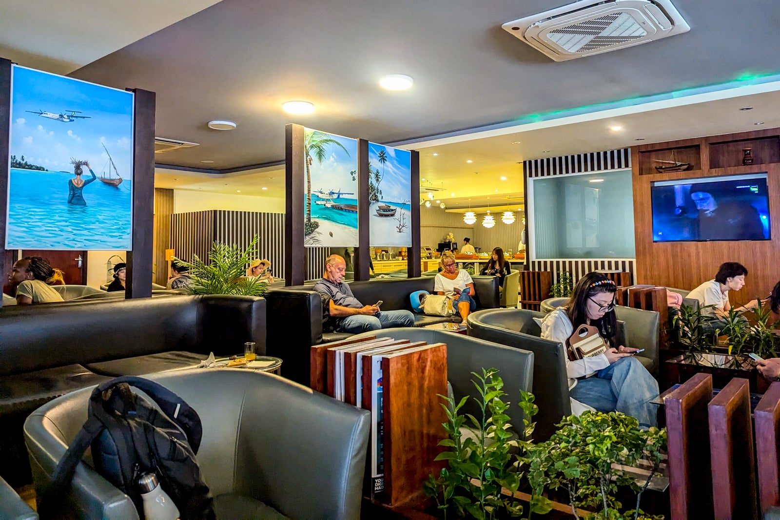 Domestic airport lounge in Male