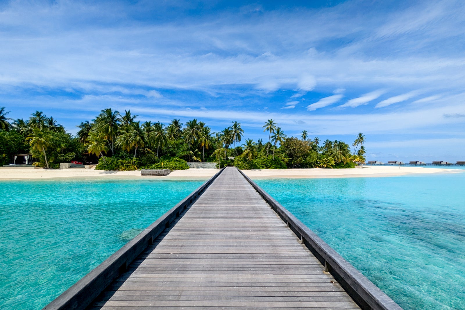 Arrival jetty at the Park Hyatt Maldives