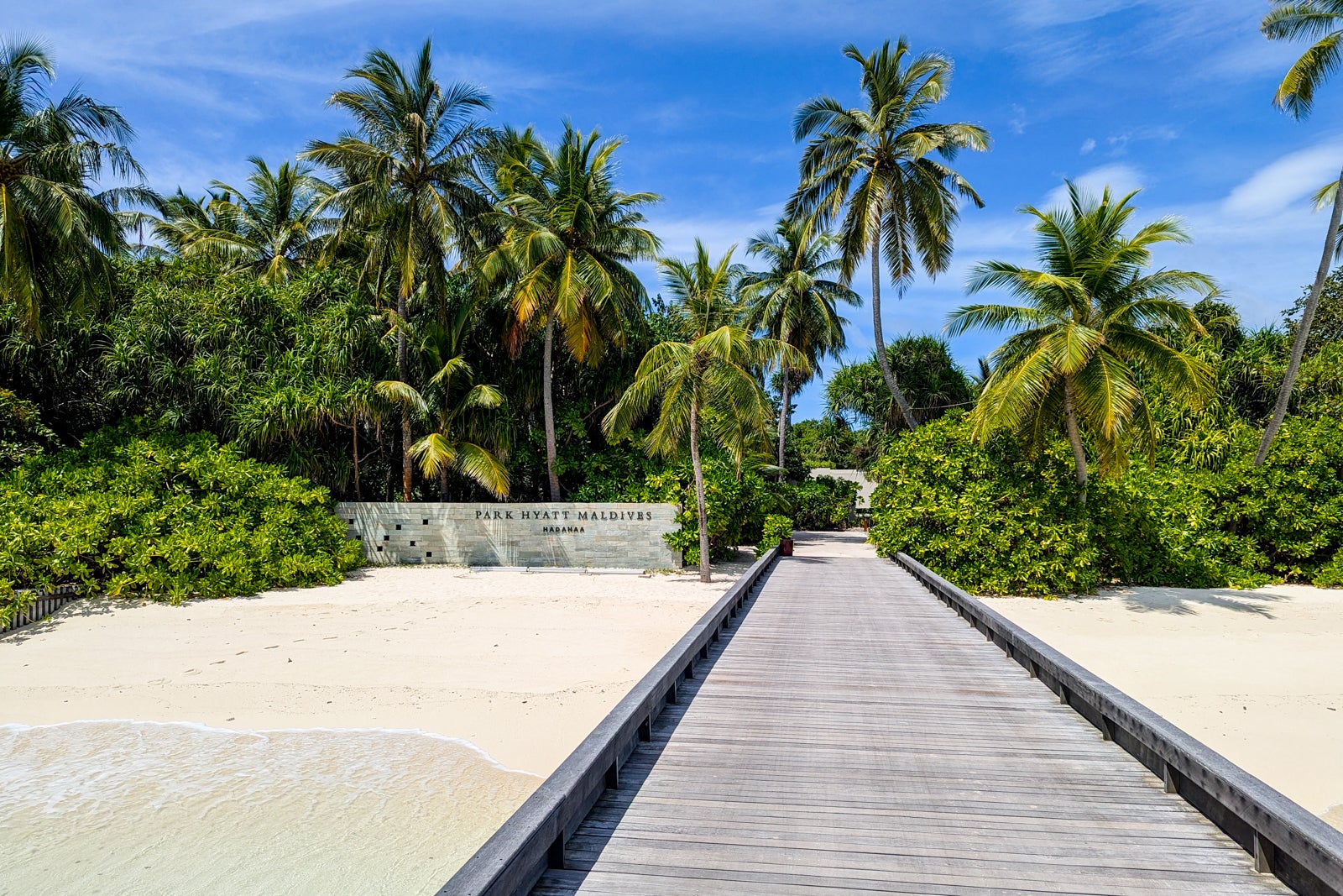 Park Hyatt Maldives sign