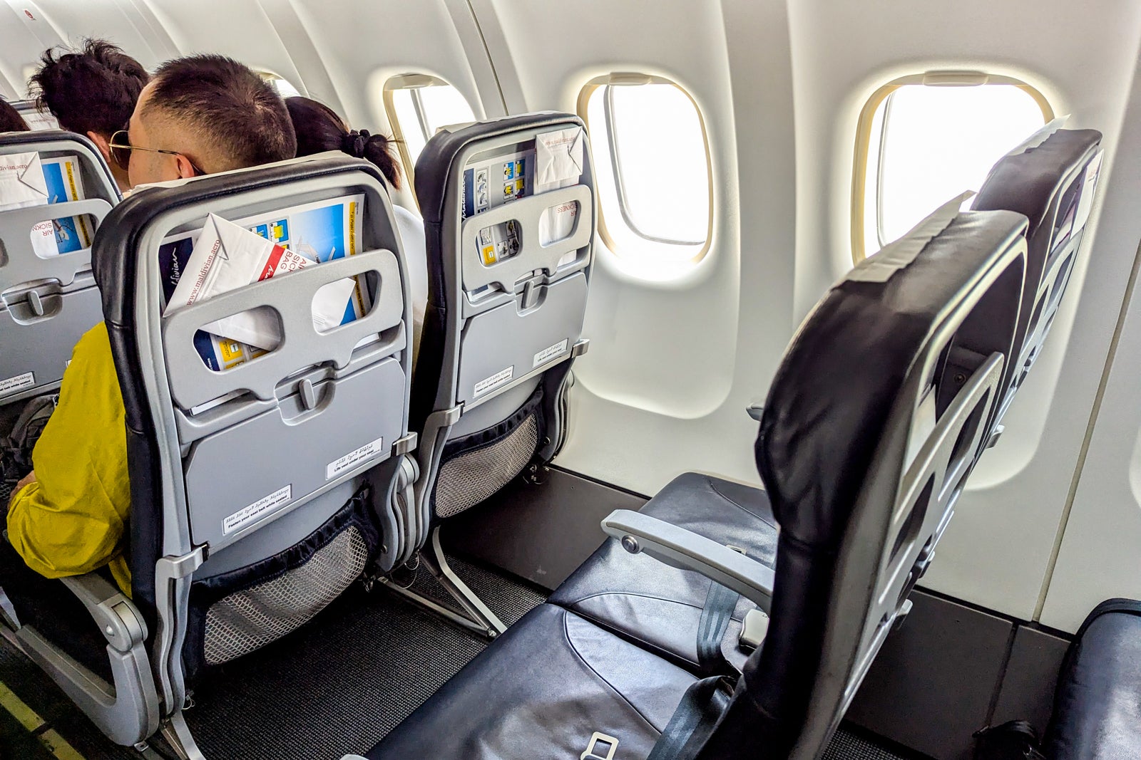 Seats on a domestic Maldivian flight