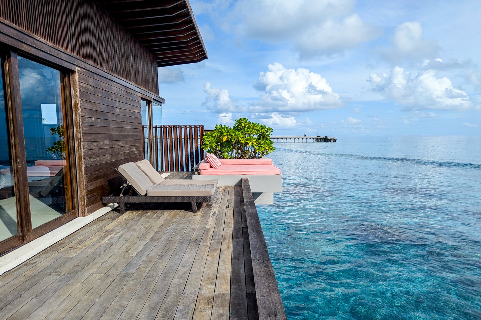 Park Hyatt Maldives overwater villa deck