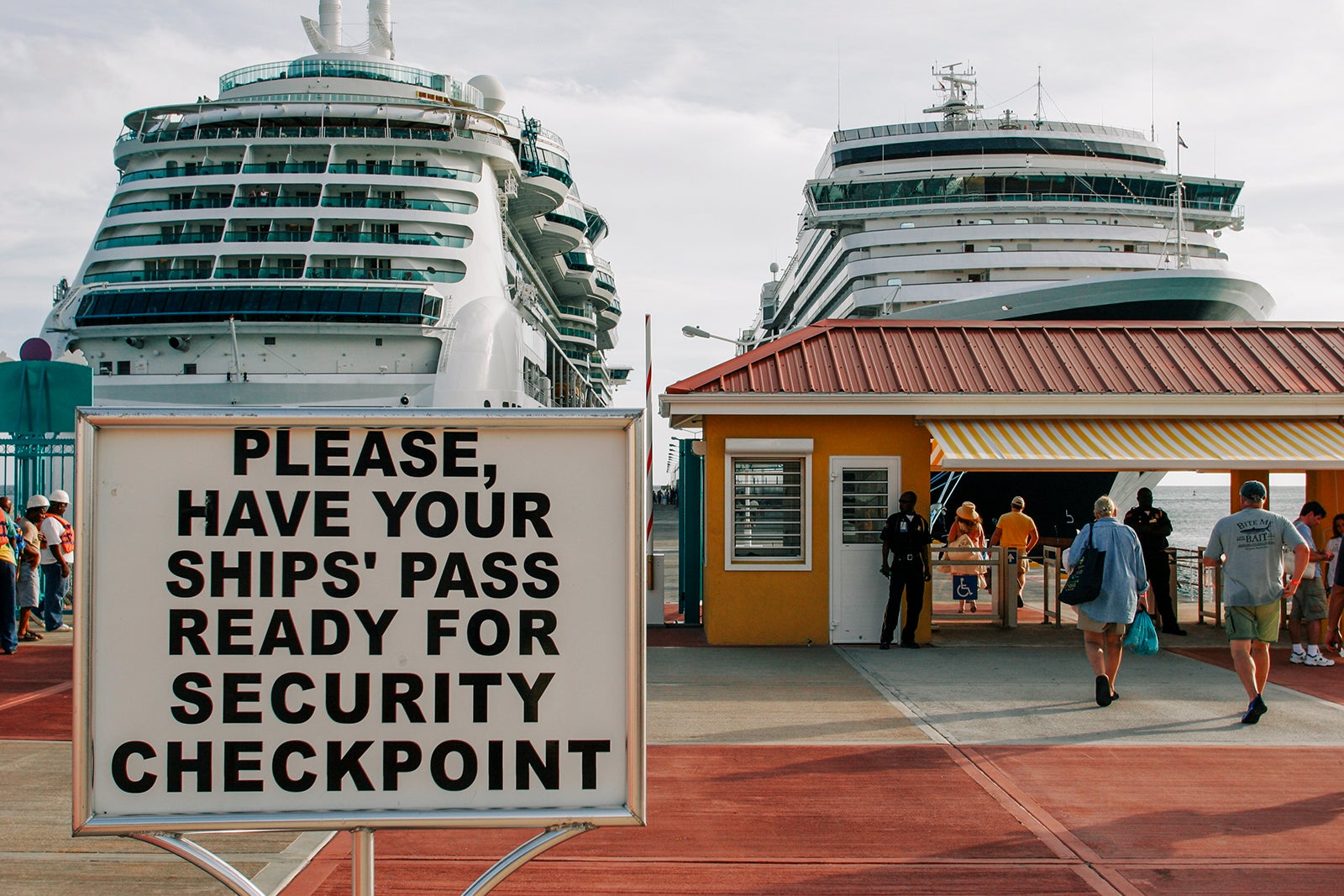 Cruise ship pier