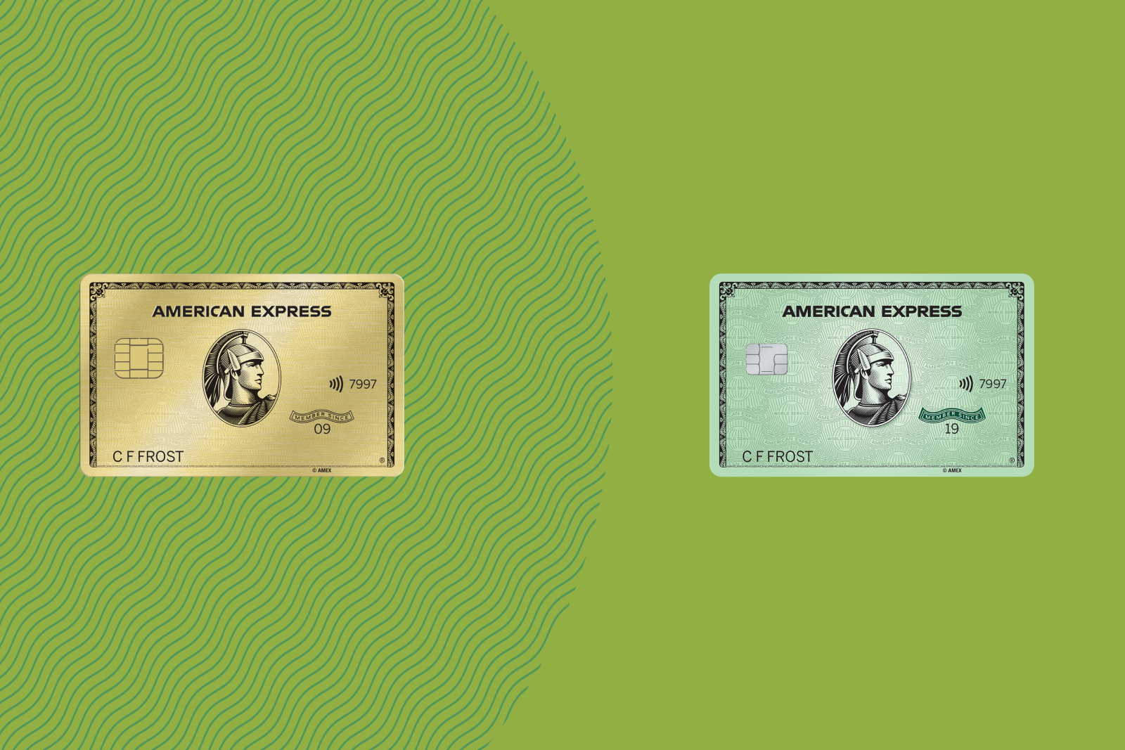 comparison of Amex Gold and Green card