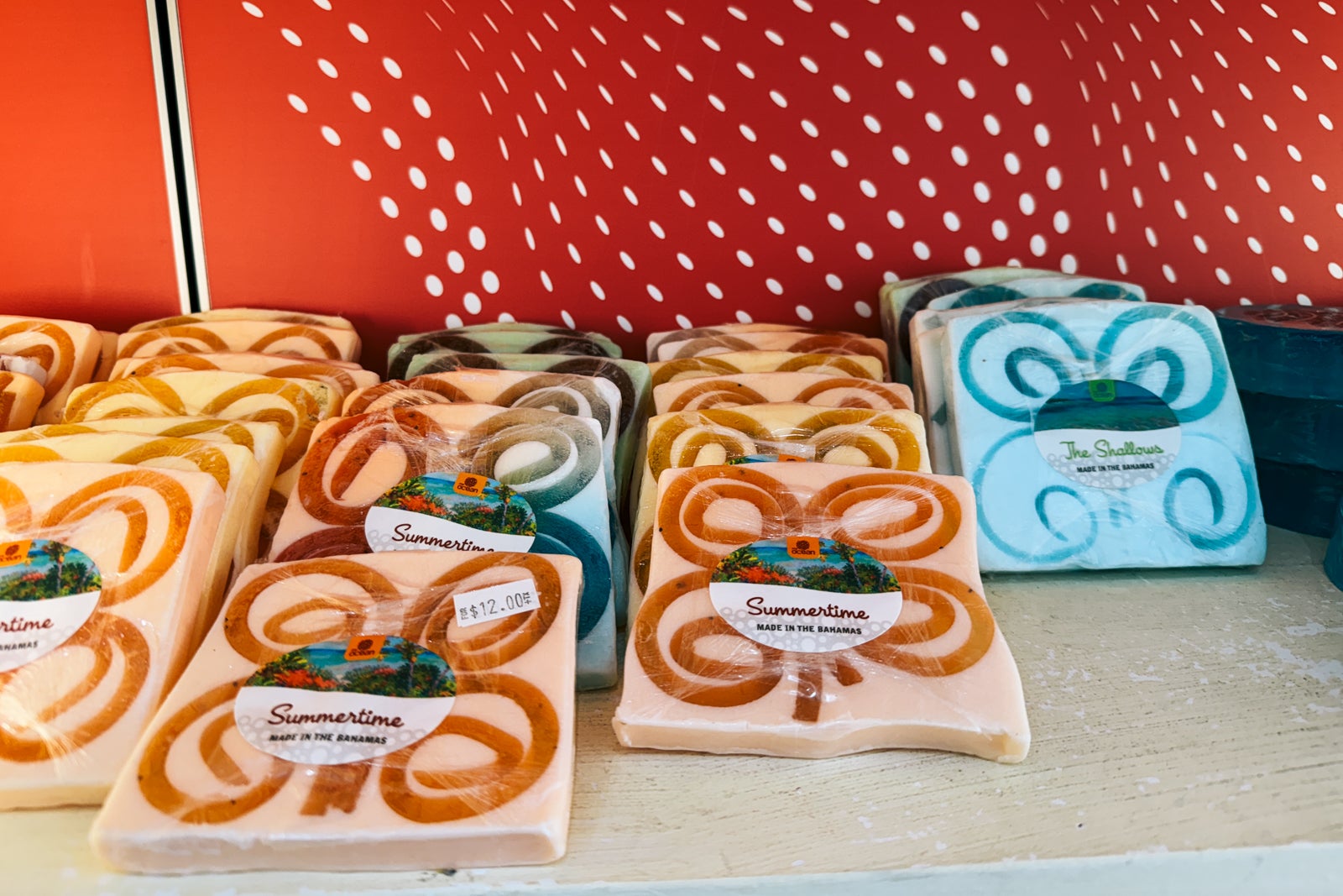 Handmade soaps in Bahamas shop