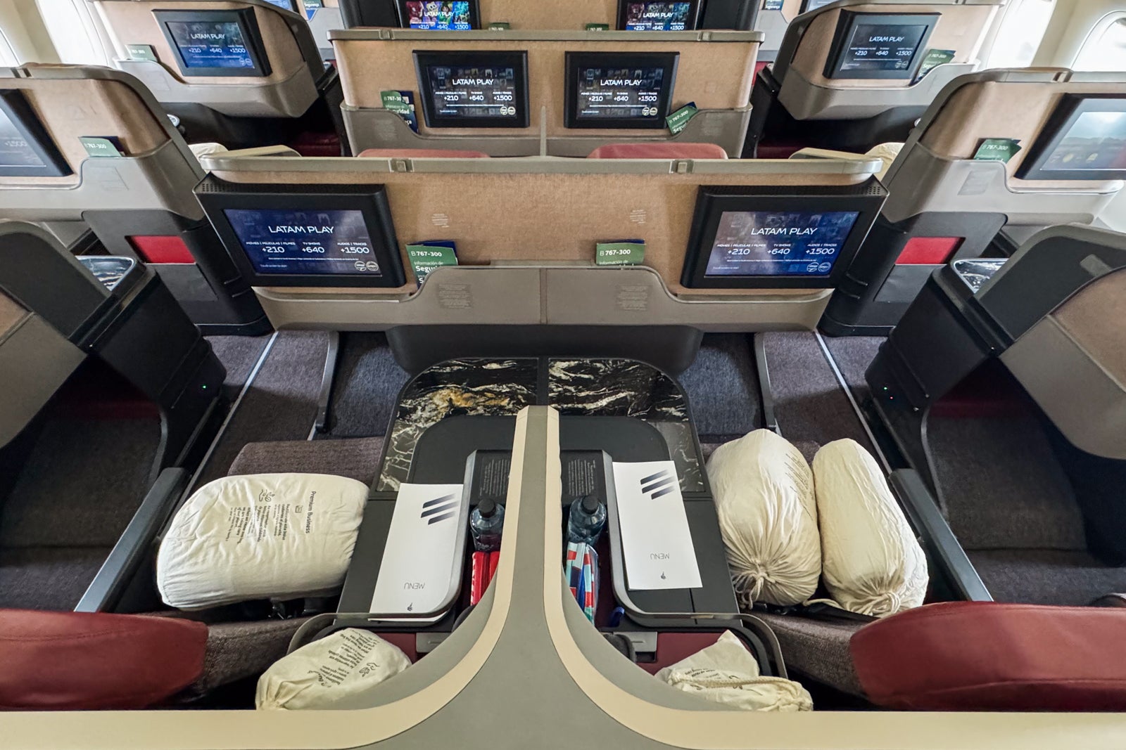 latam business class seat