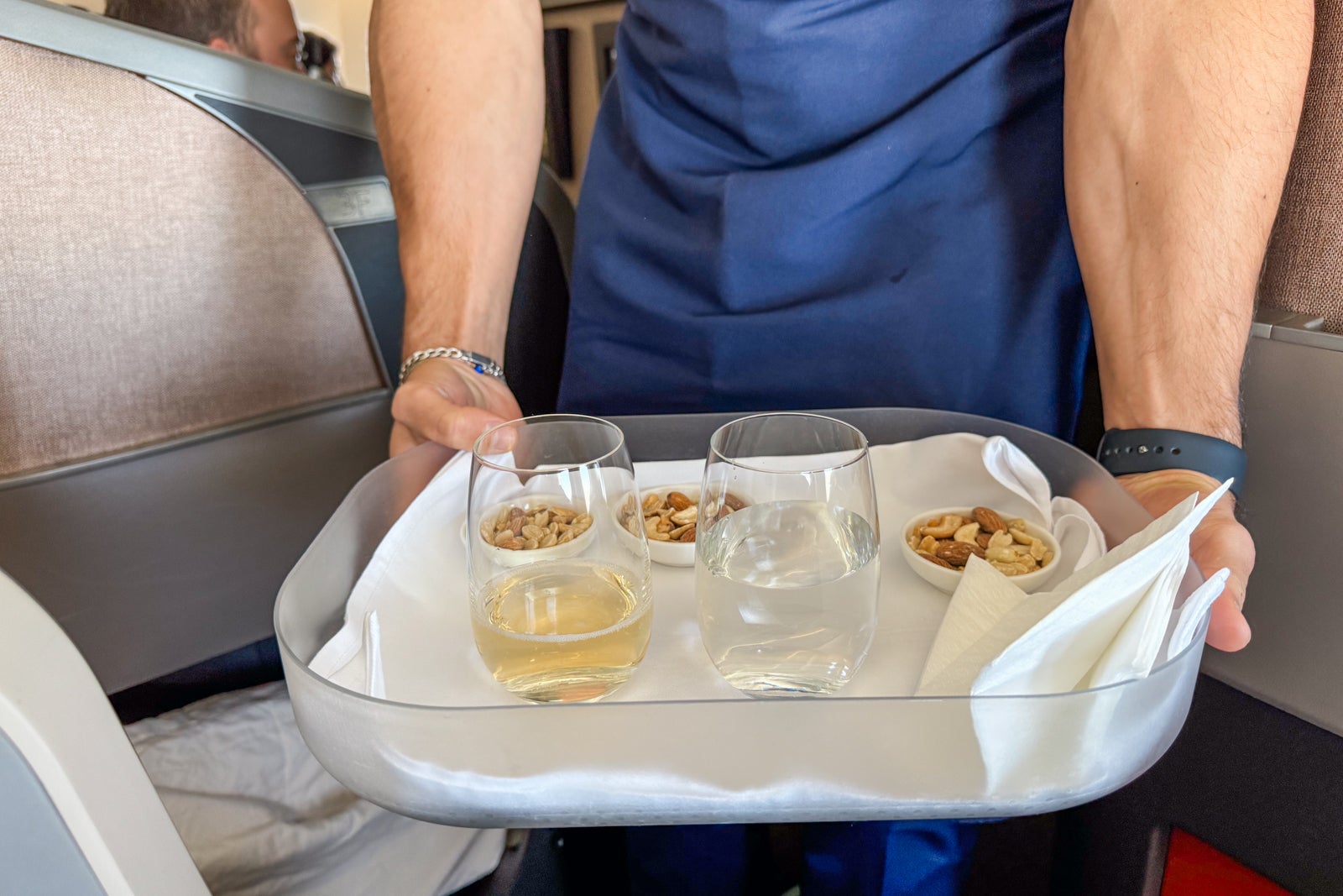 wine and nuts latam business class