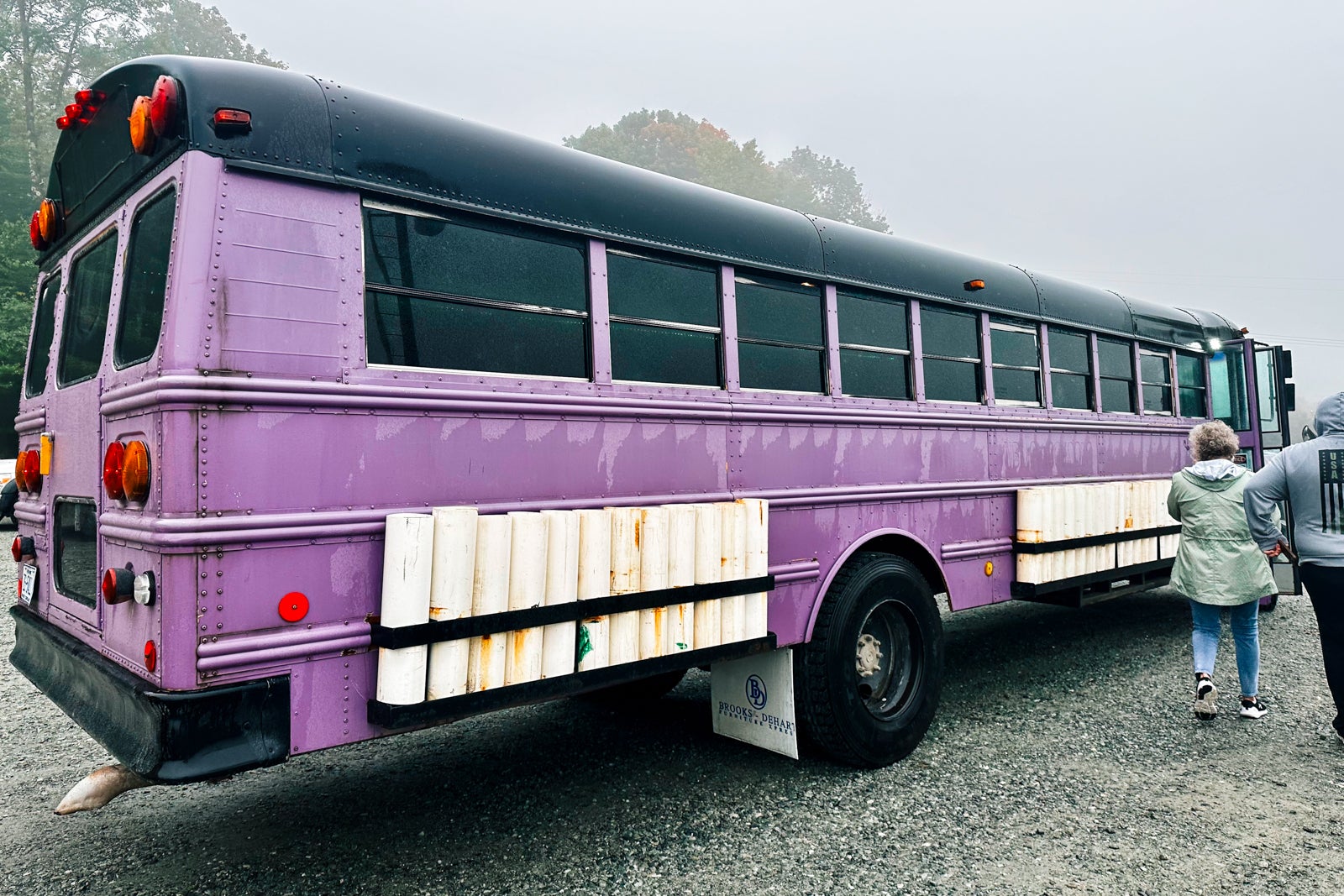 Purple bus at the Land of Oz