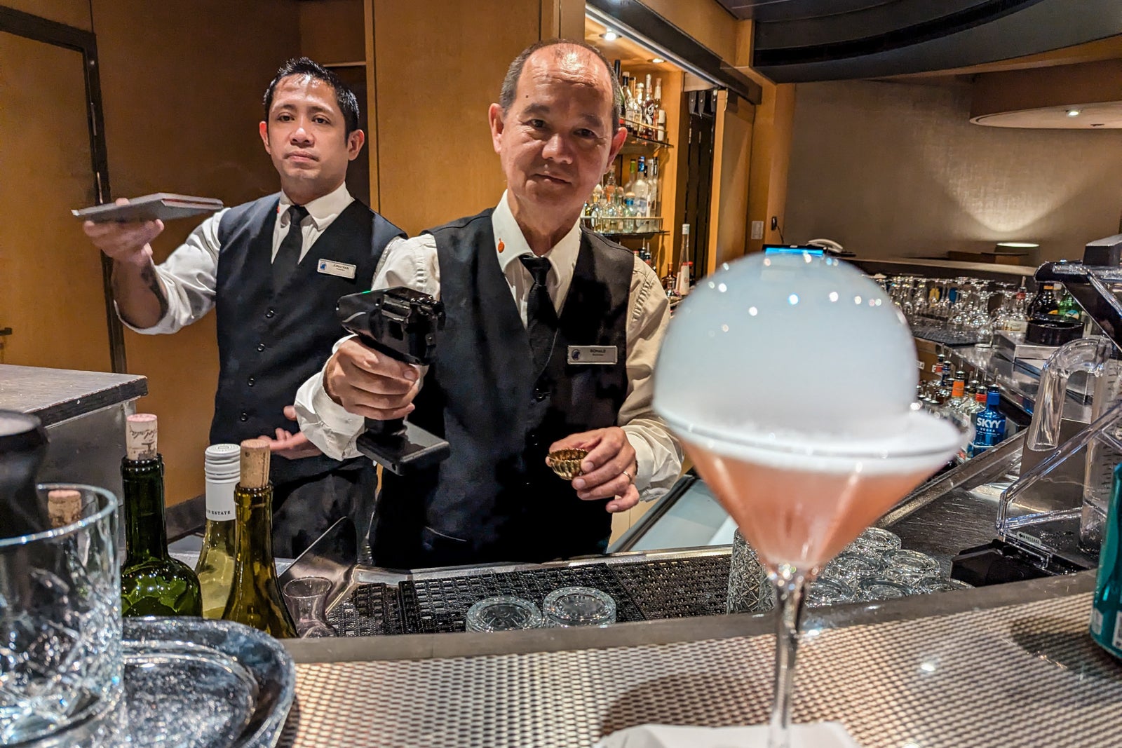 Bubble drink at the Ocean Bar.