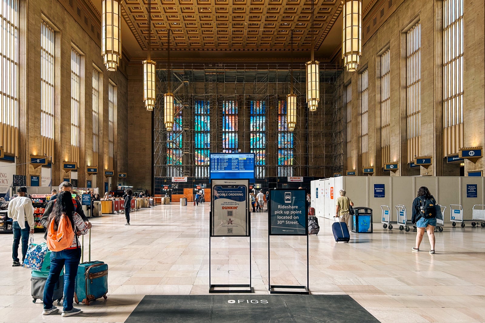 interior of William H. Gray III 30th Street Train Station in Philadelphia