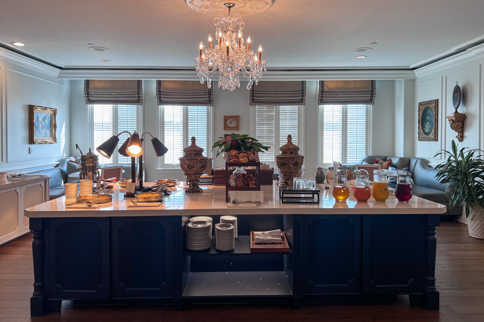 Buffet area of Club Lounge