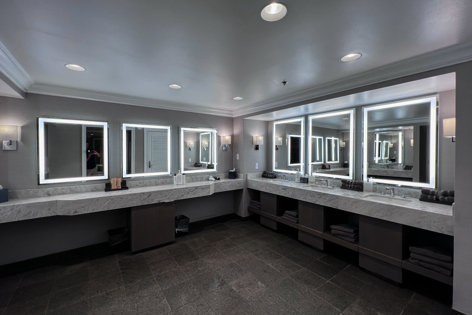 Gym bathroom at Ritz Carlton New Orleans