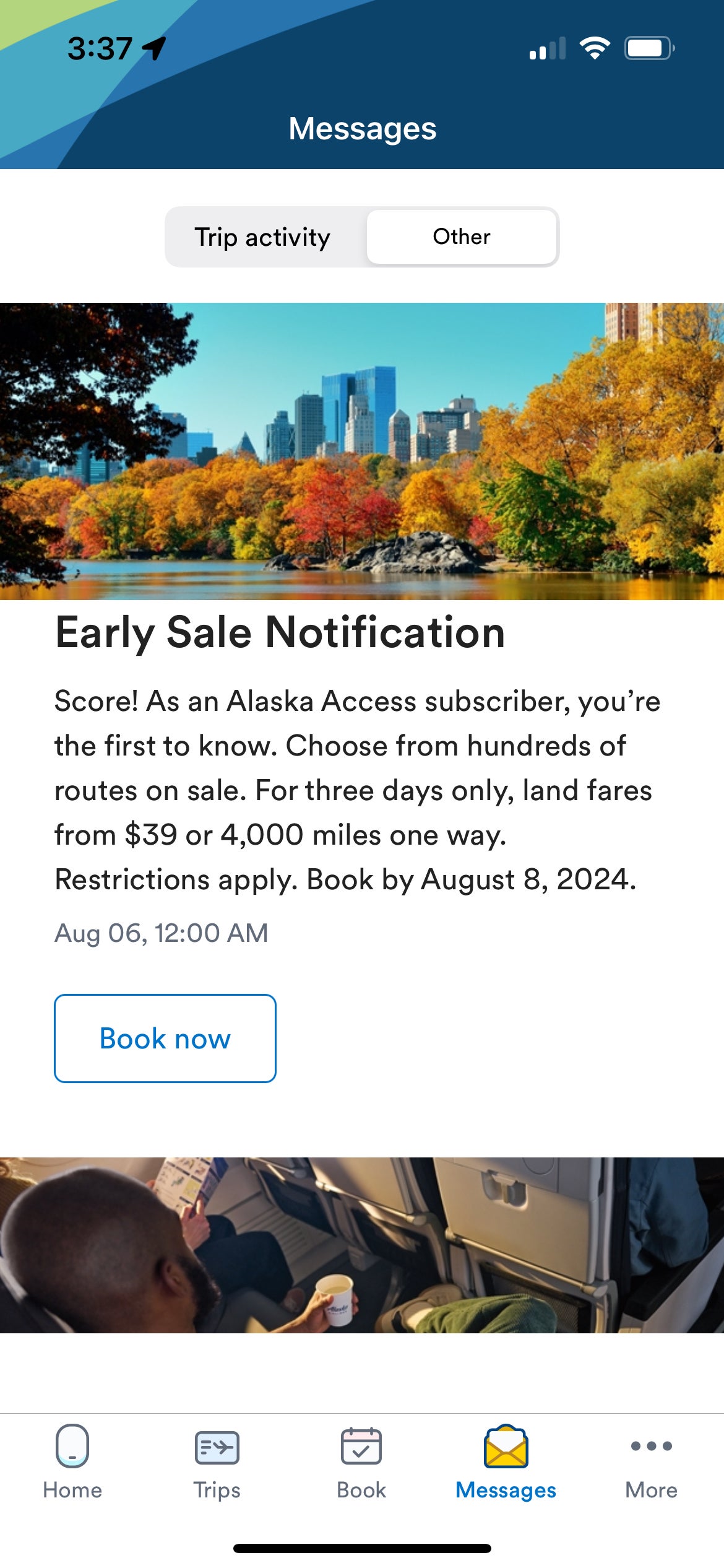 Alaska early sale notification. ALASKA AIRLINES