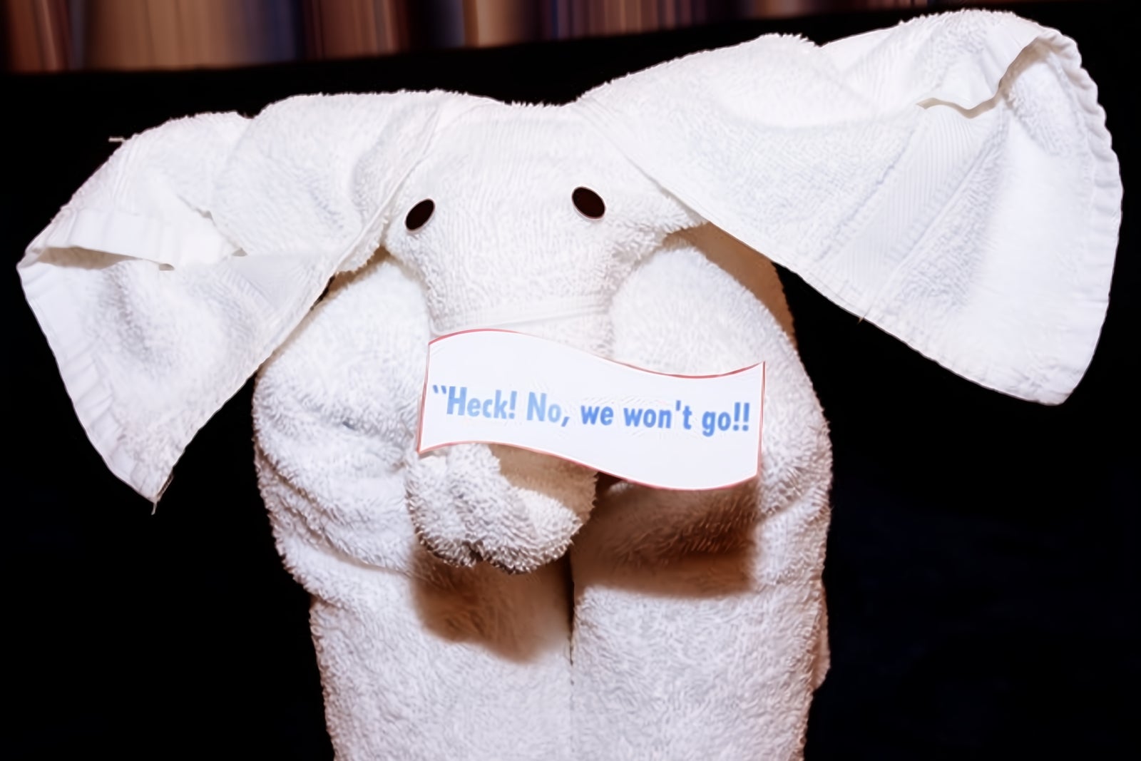 Elephant towel animal