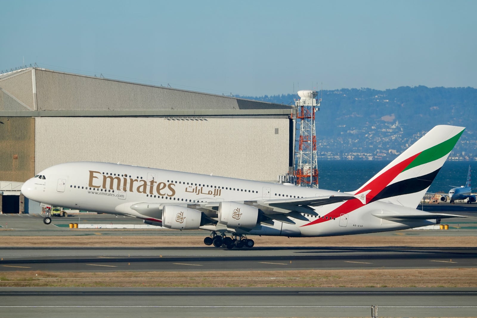 Emirates A380 aircraft