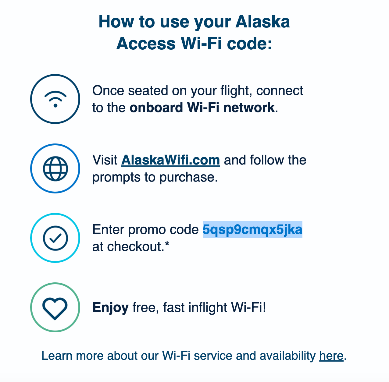 Alaska All Access free Wi-Fi email. ALASKA AIRLINES